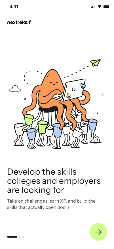 Nextreks app: develop the skills colleges and employers are looking for