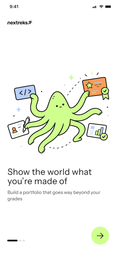 Nextreks app: show the world what you’re made of